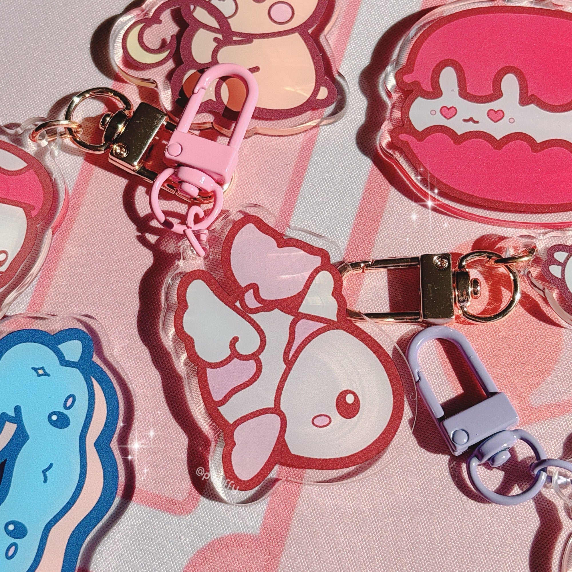 Flying Koi Acrylic Keychain