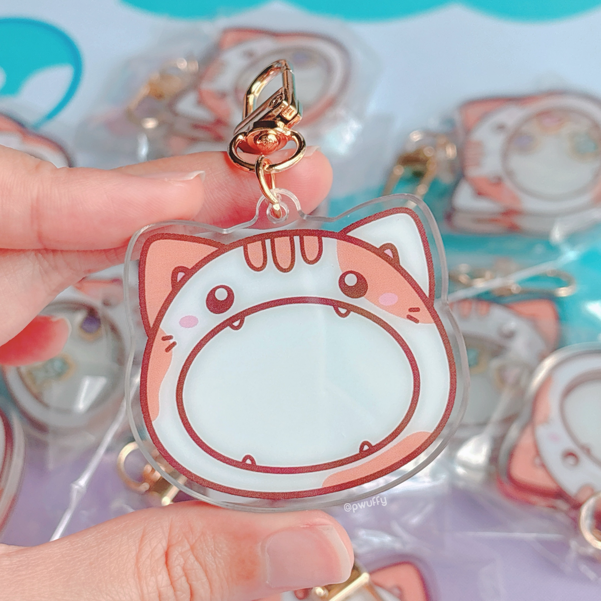 Waffles the Cat Acrylic Shaker