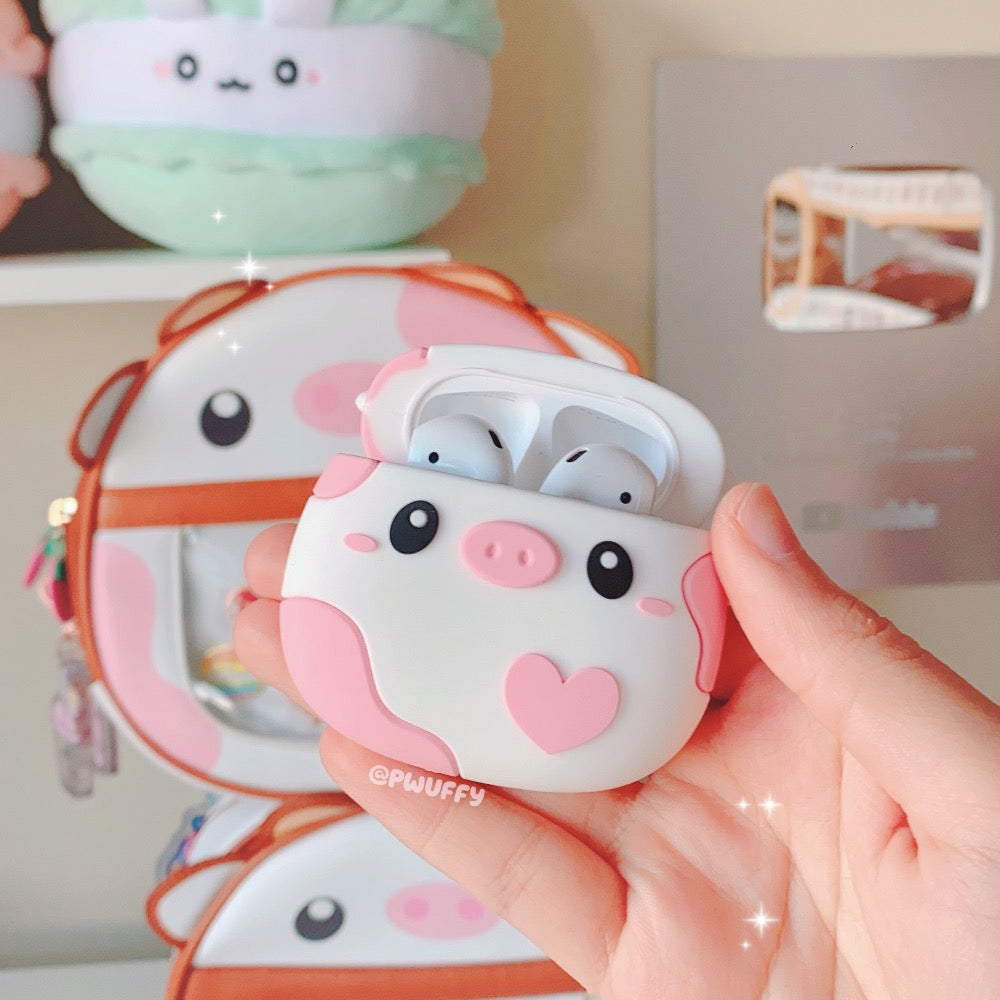 succulent airpod case Strawberry Cow AirPods Case