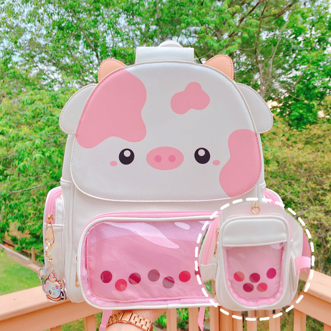 Pink Strawberry Print Mini Backpack Keyring  Backpack keychains, Mini  backpack, Backpacks