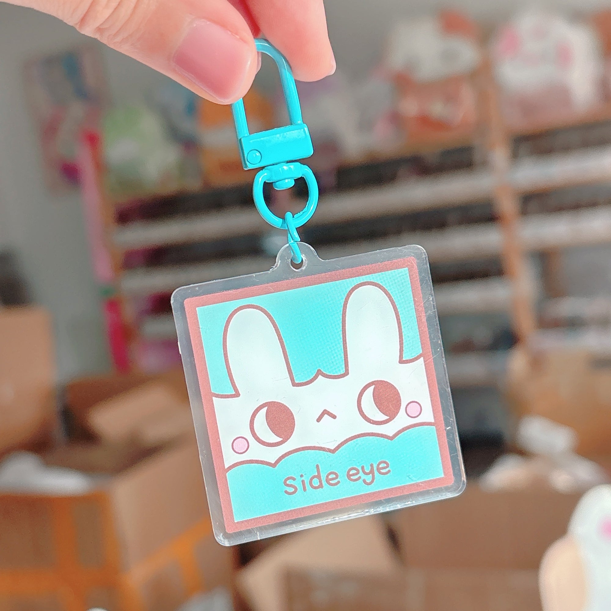 Side Eye Acrylic Keychain