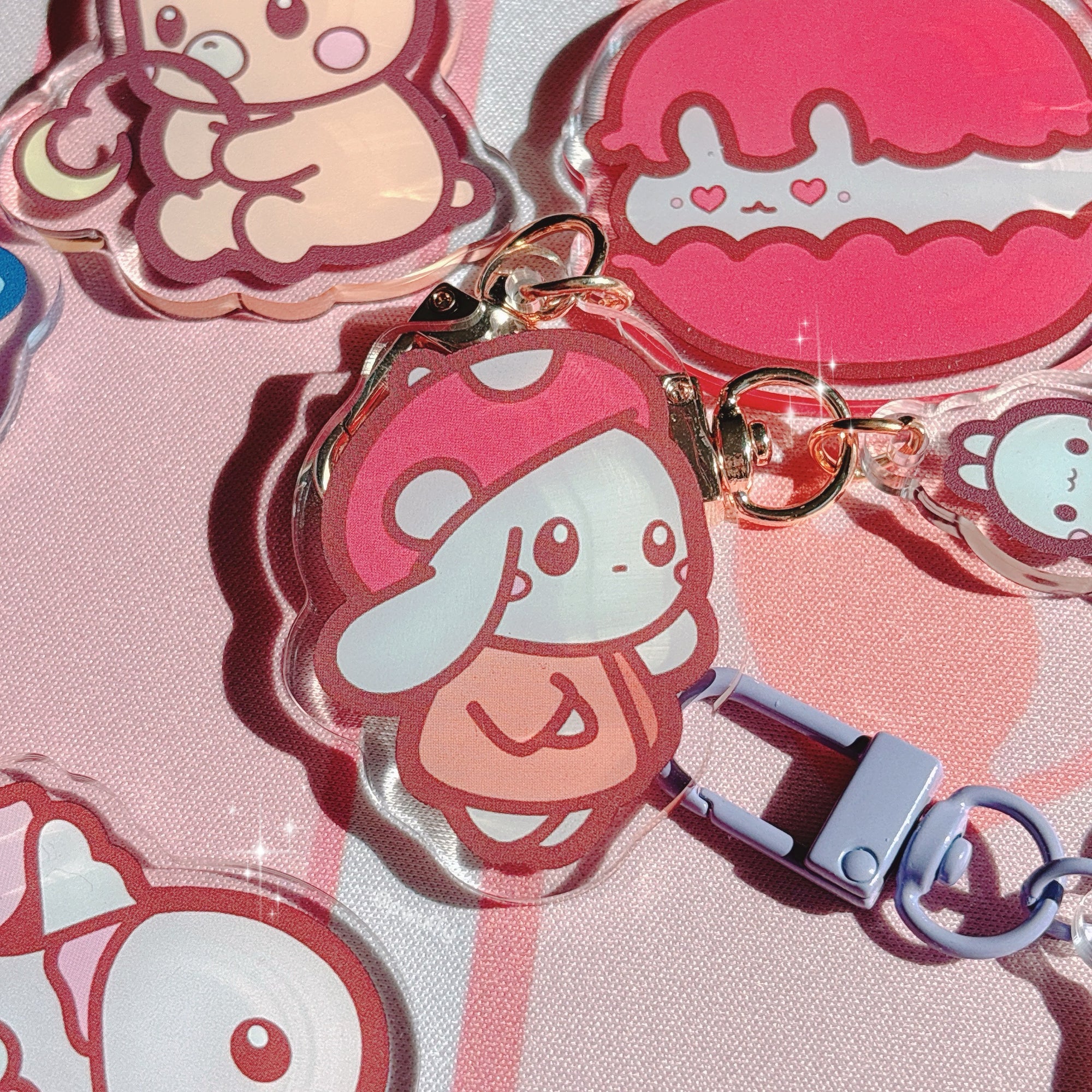 Shroom Bunny Acrylic Keychain