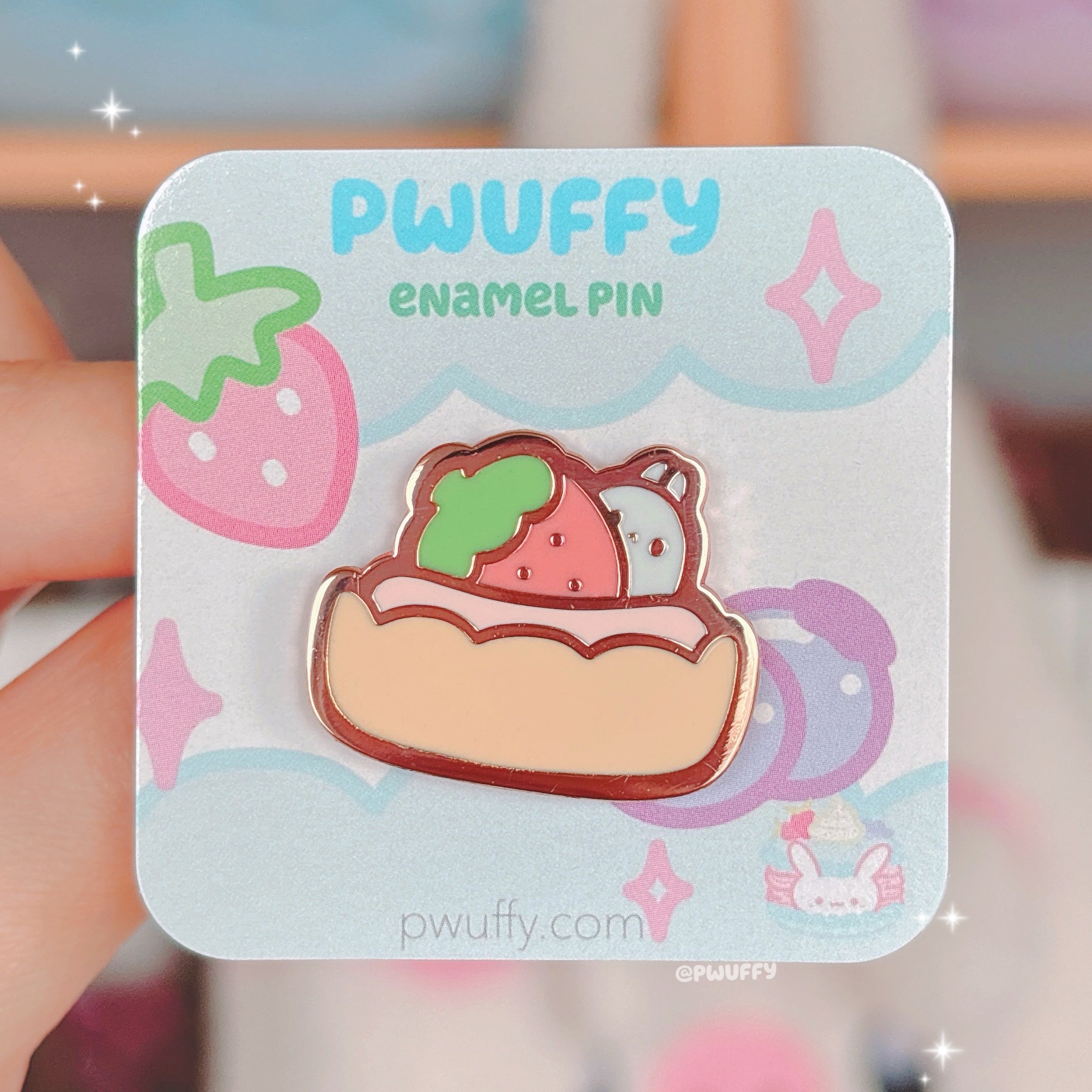 Bunny Tart Enamel Pin