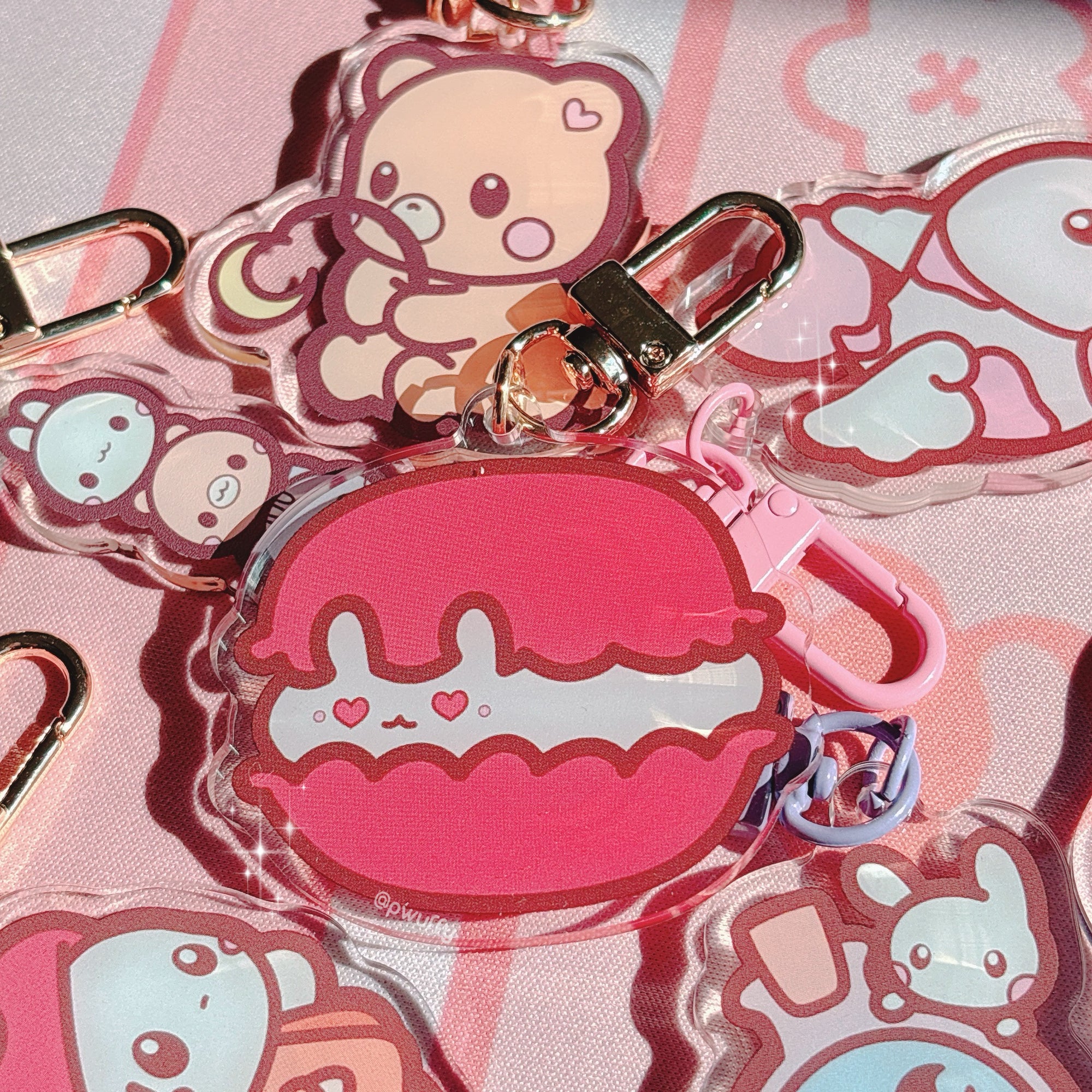 Red Macabun Acrylic Keychain