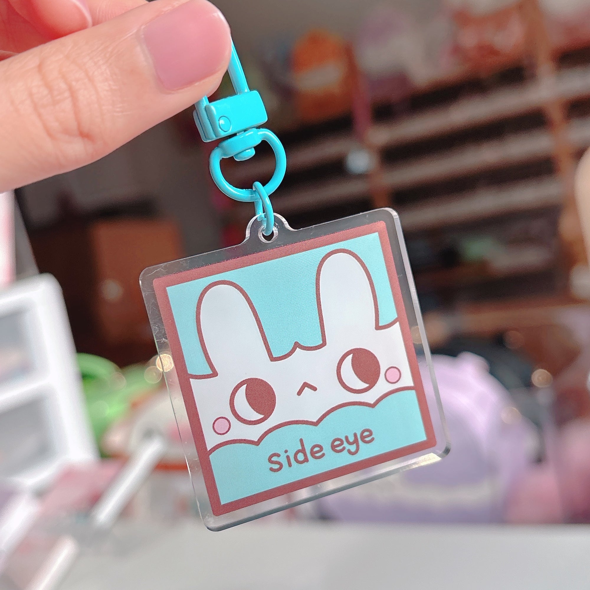Side Eye Acrylic Keychain