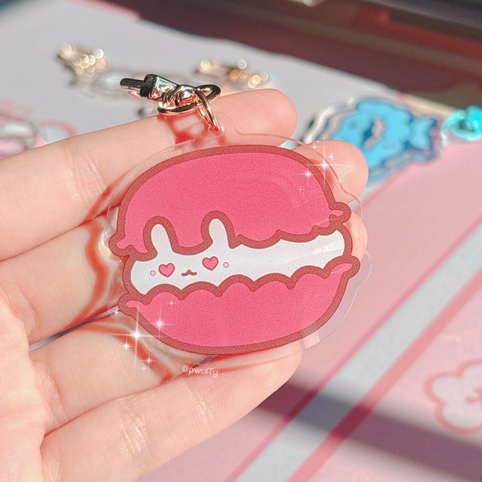 Red Macabun Acrylic Keychain