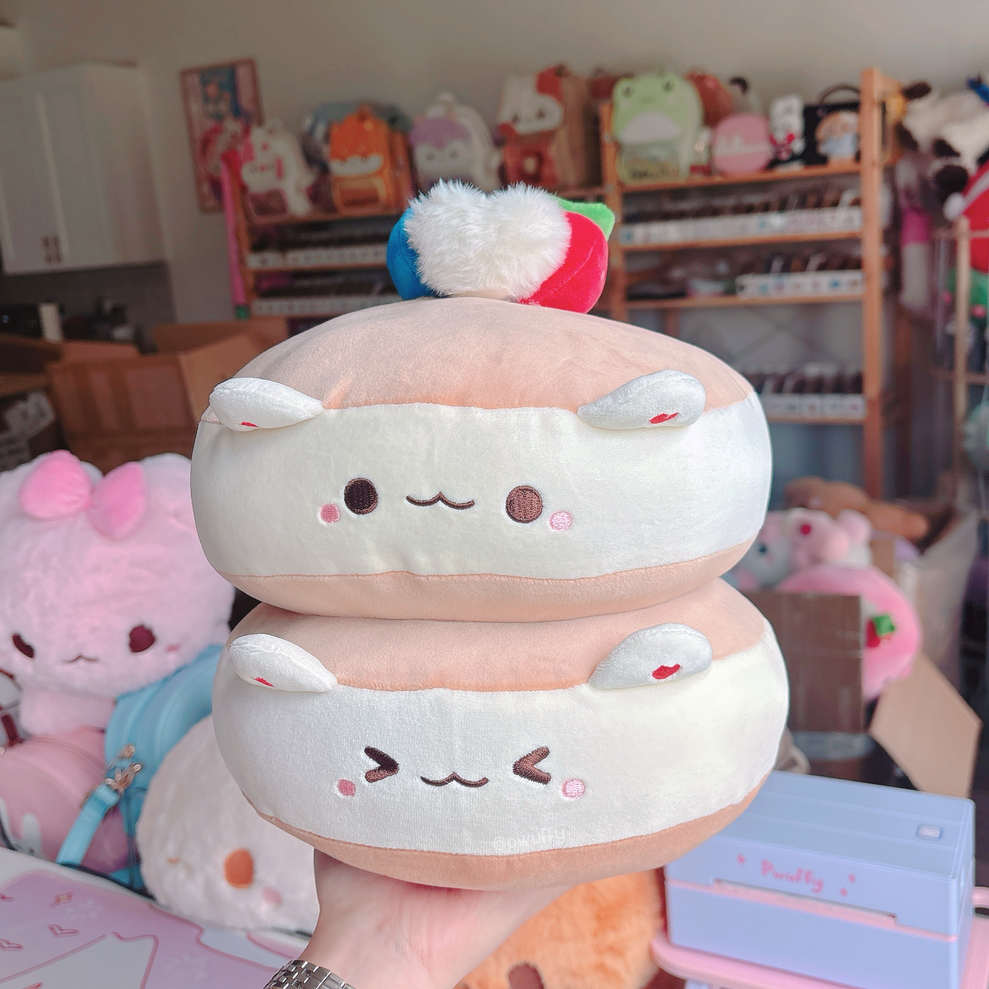 PREORDER Fluffy Bear Pancake Plush