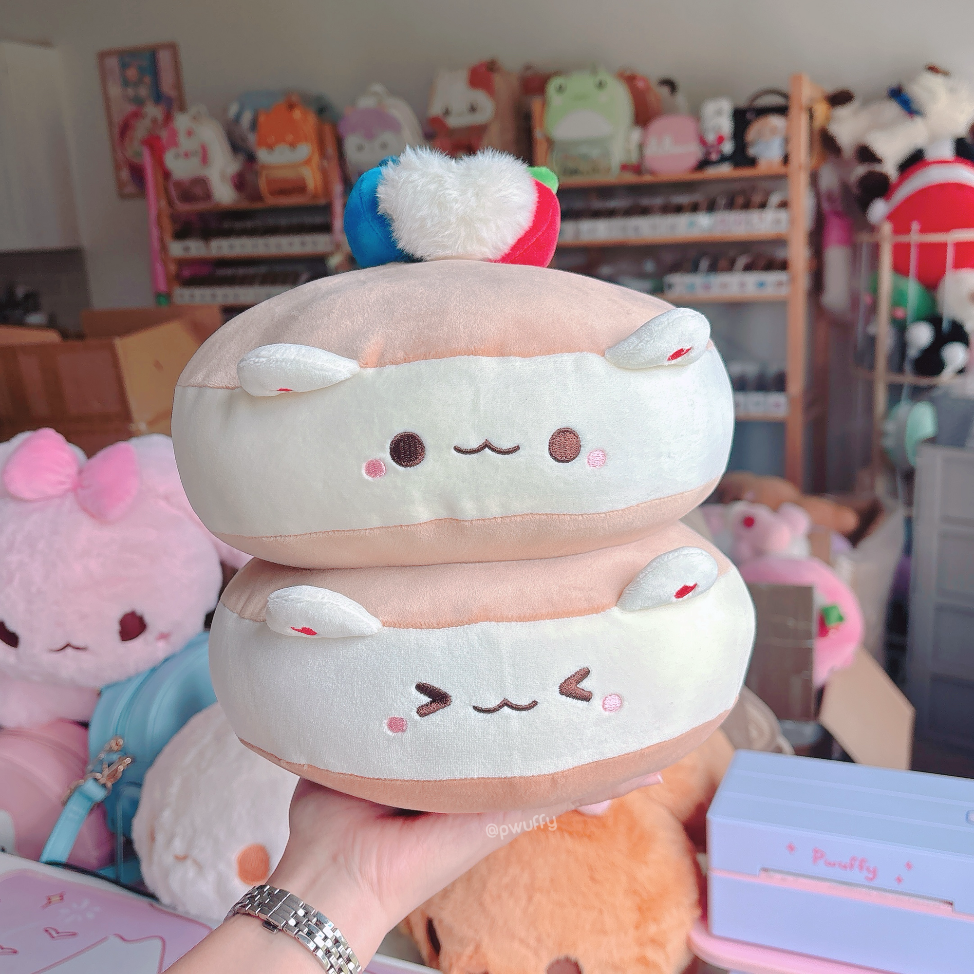 PREORDER Fluffy Bear Pancake Plush