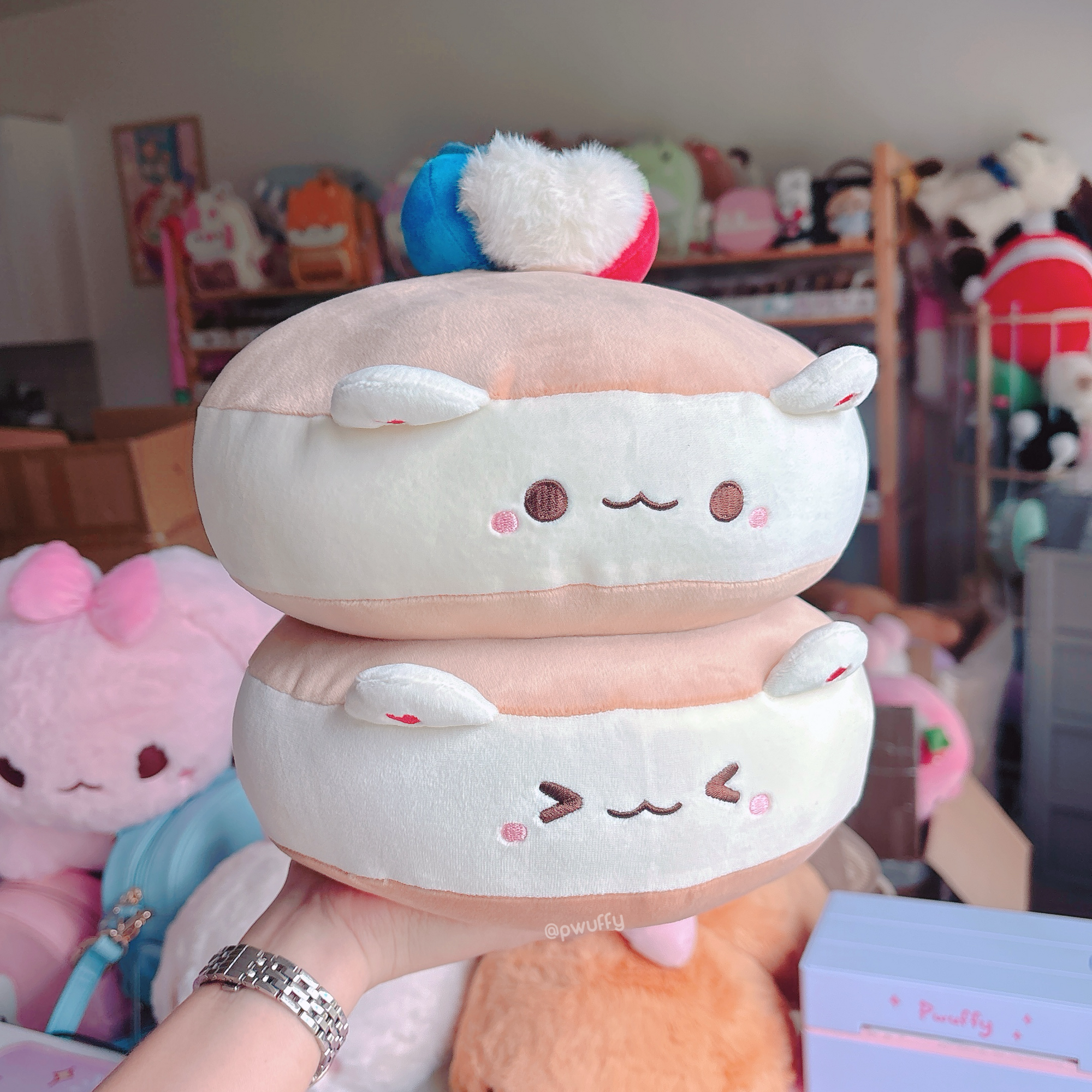 PREORDER Fluffy Bear Pancake Plush