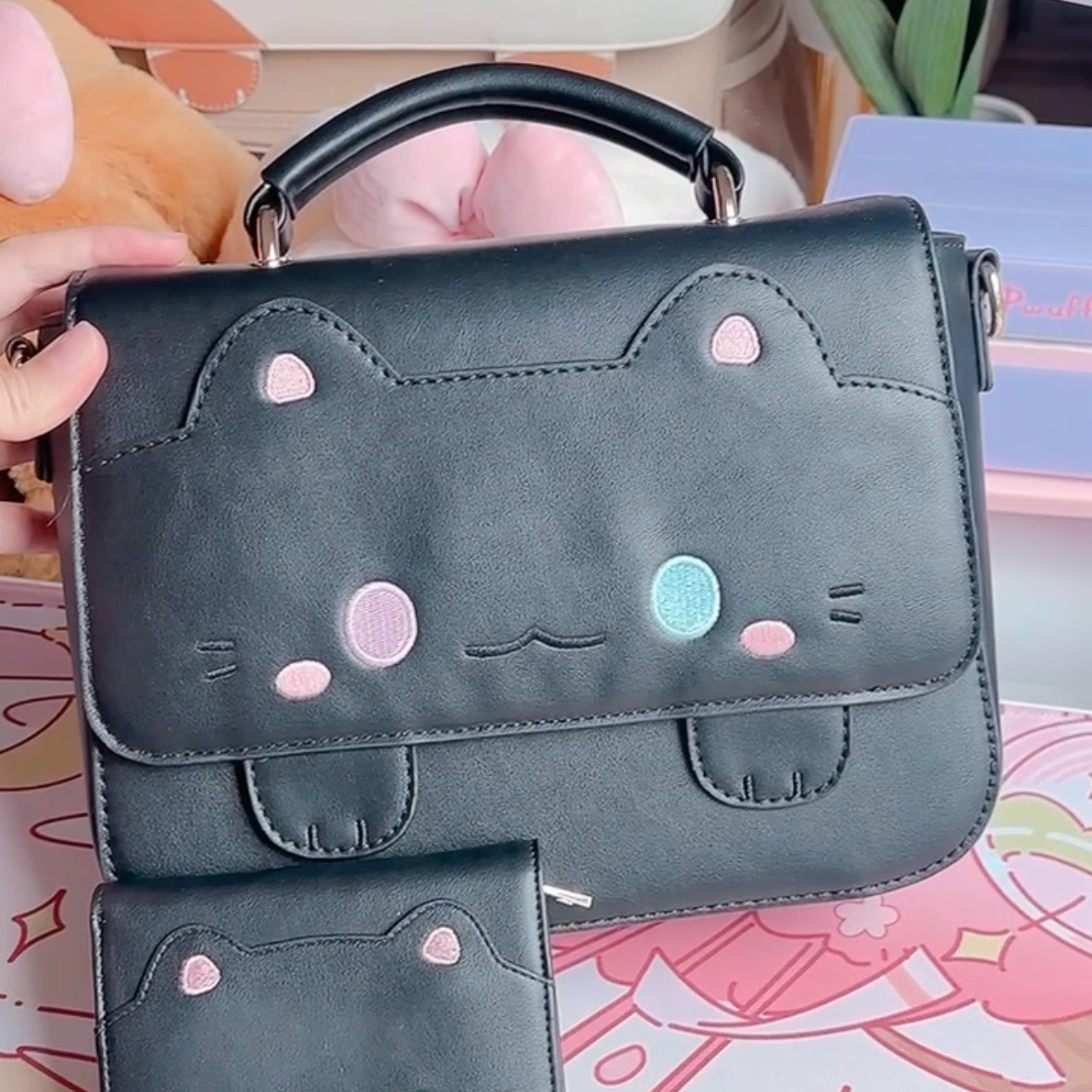 PREORDER Black Cat Convertible Bag