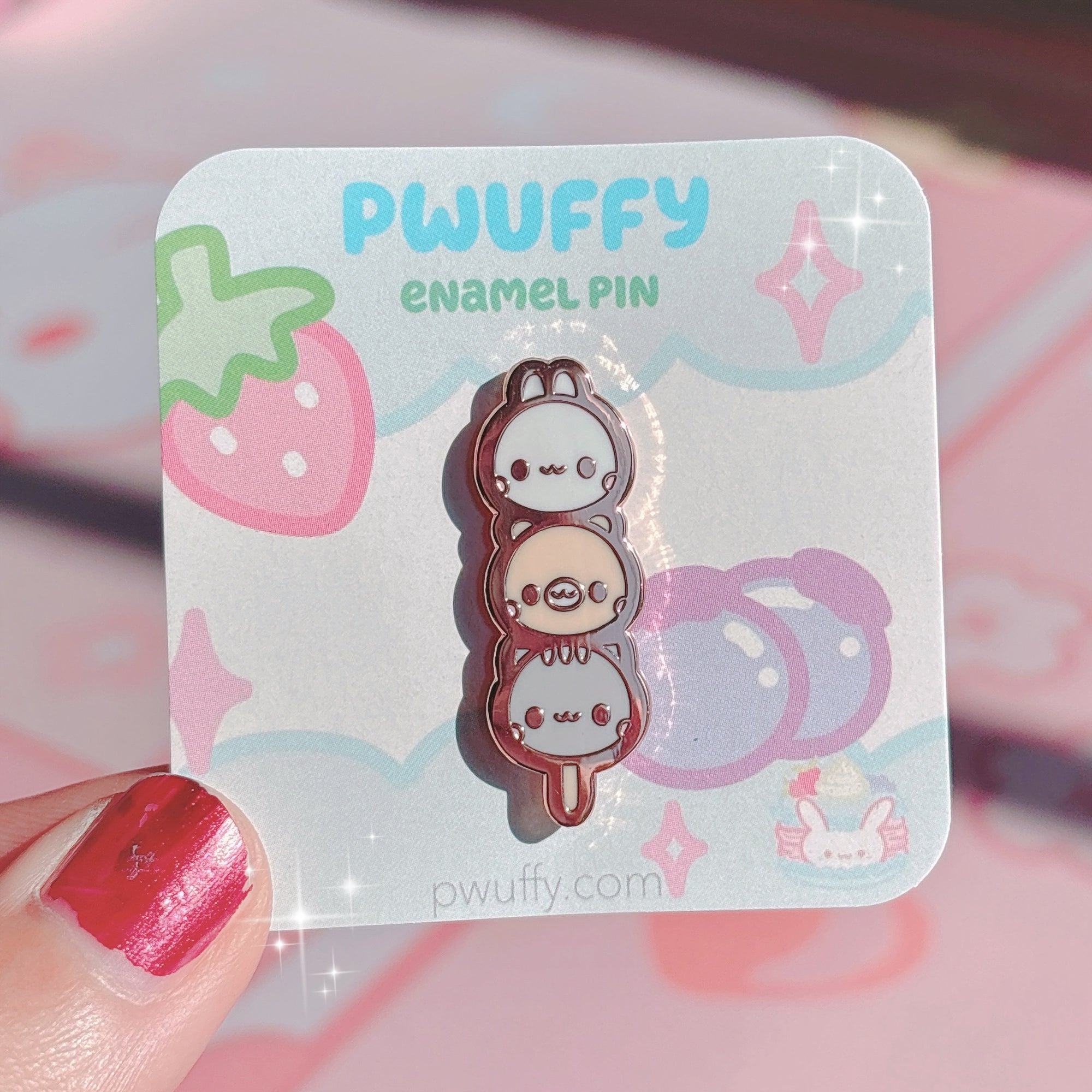 Bunny Dango Enamel Pin