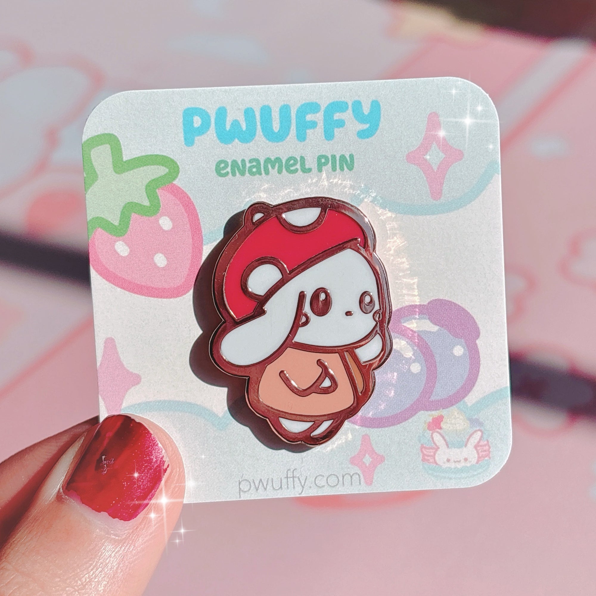 Shroom Bunny Enamel Pin