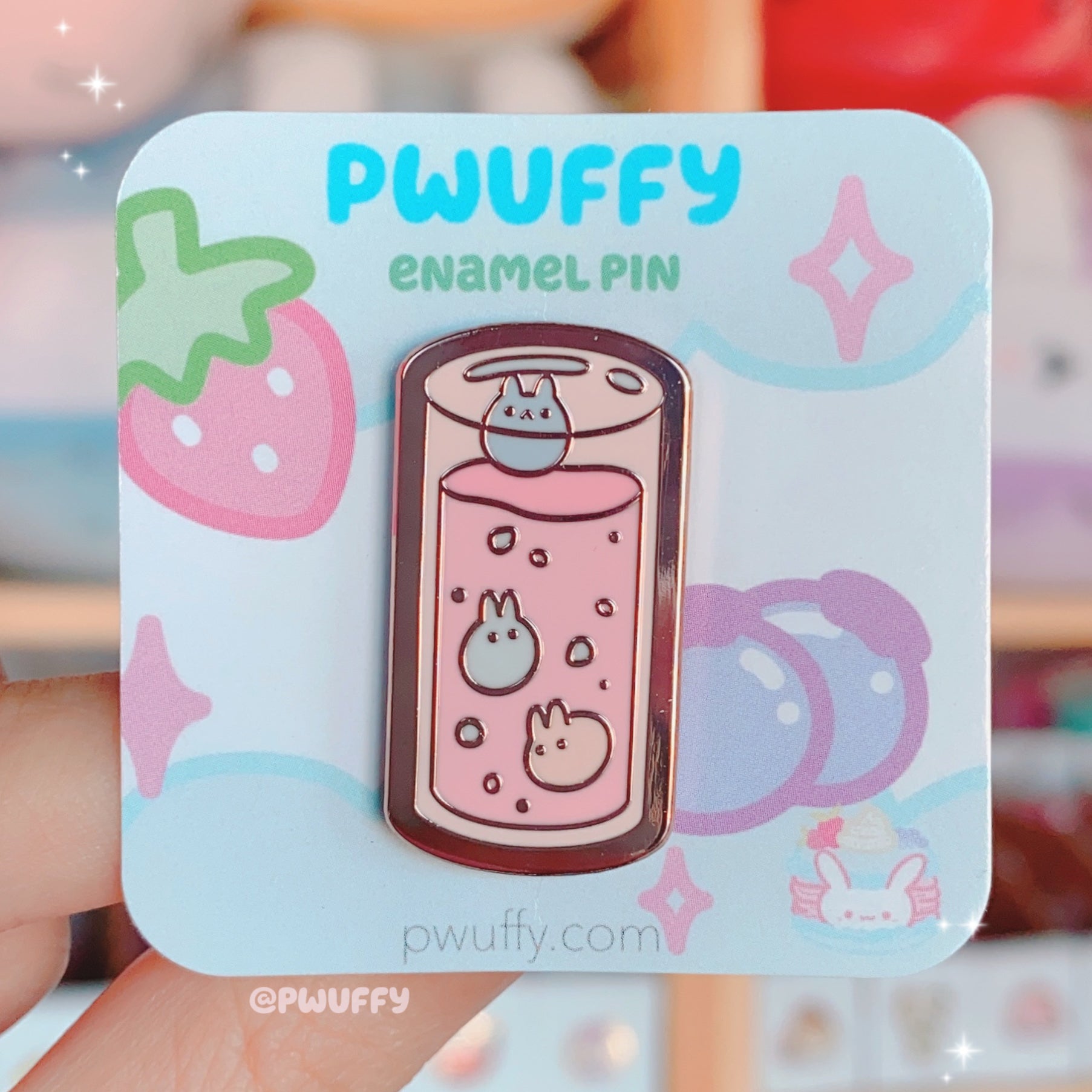 Bunny Soda Enamel Pin