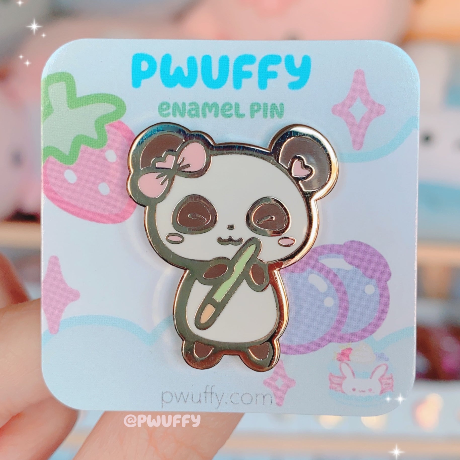 Matcha Pocky Panda Enamel Pin