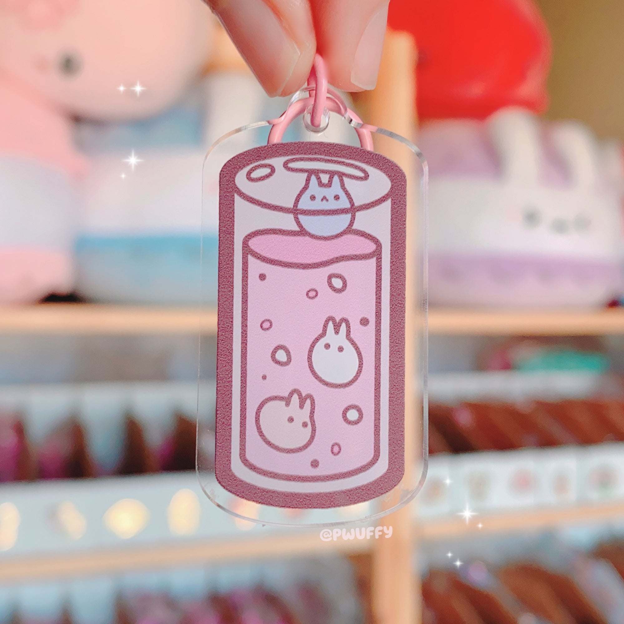 Bunny Soda Acrylic Keychain