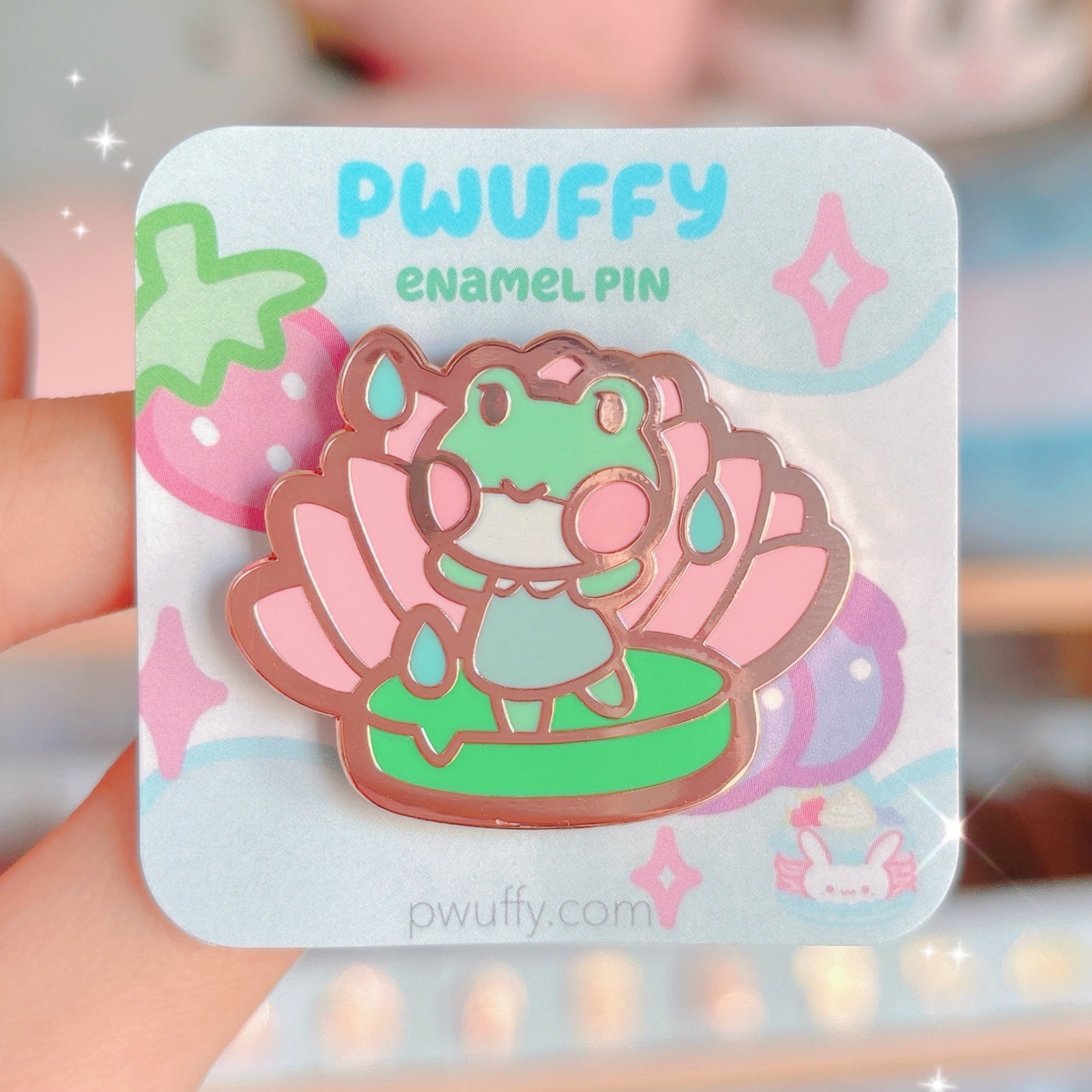 Lilypad Frog Enamel Pin