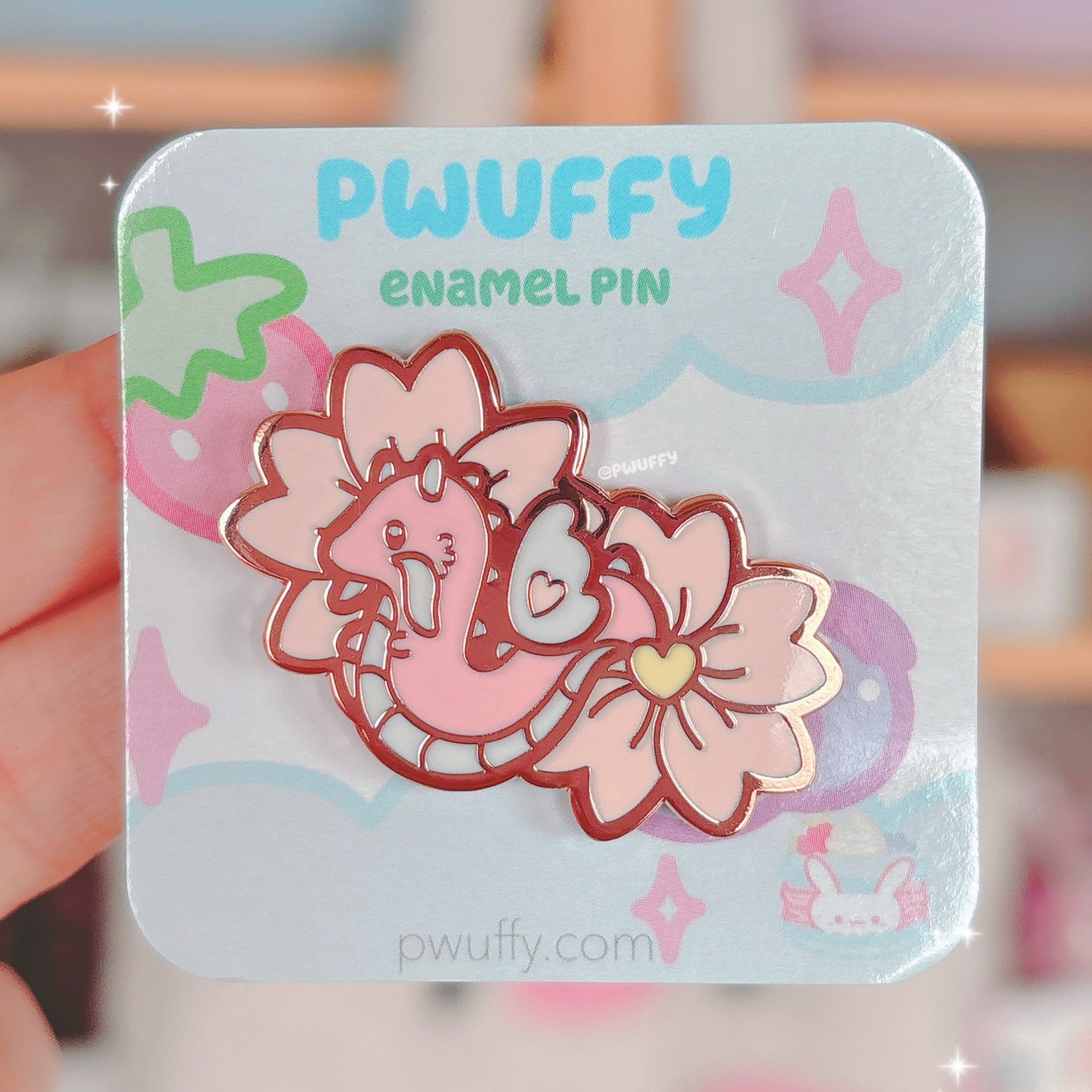 Sakura Dragon Enamel Pin