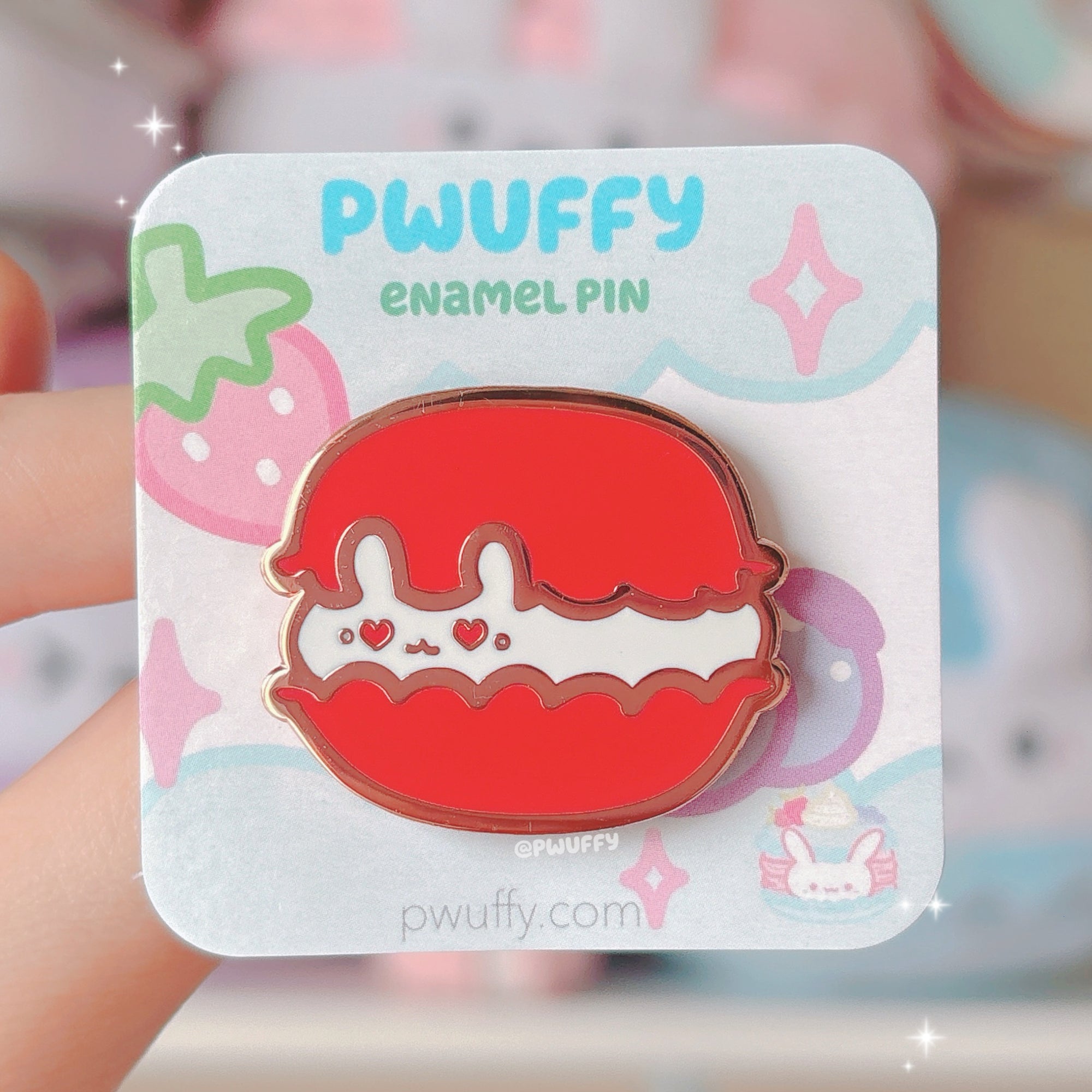 Red Macabun Enamel Pin