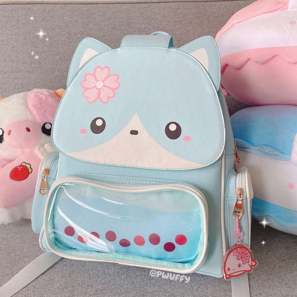 PREORDER Blueberry Fox Boba Ita Backpack Pwuffy