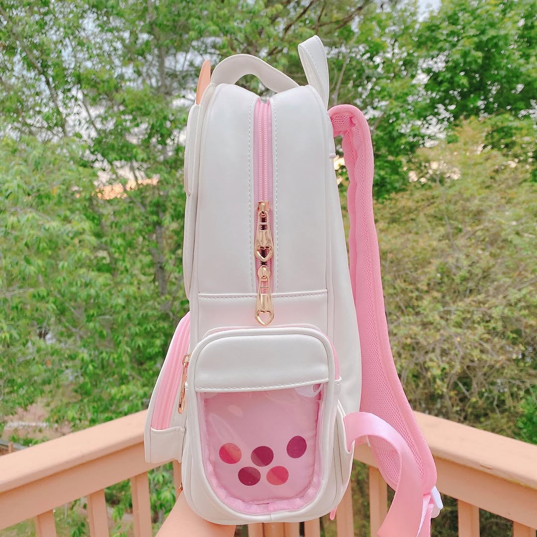 cute boba mini backpack Strawberry Cow Boba Ita Backpack