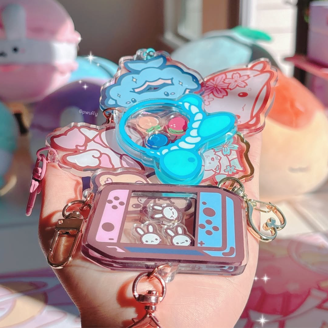 Switch Bun Shaker Keychain