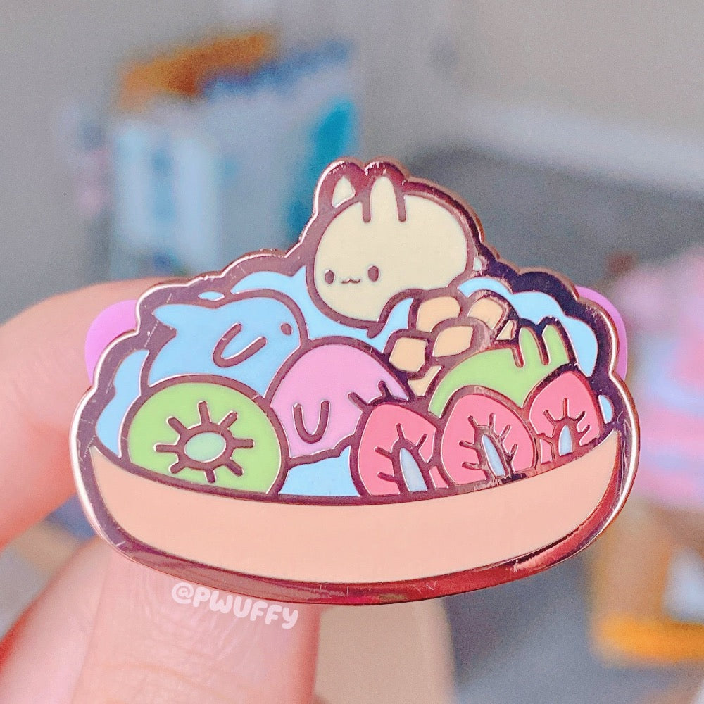 Bunny Sundae Enamel Pin