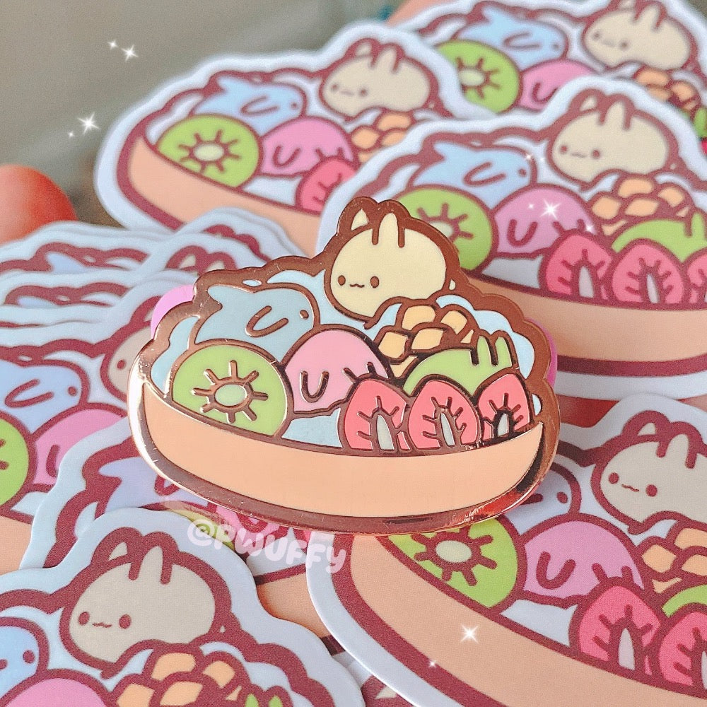 Bunny Sundae Enamel Pin