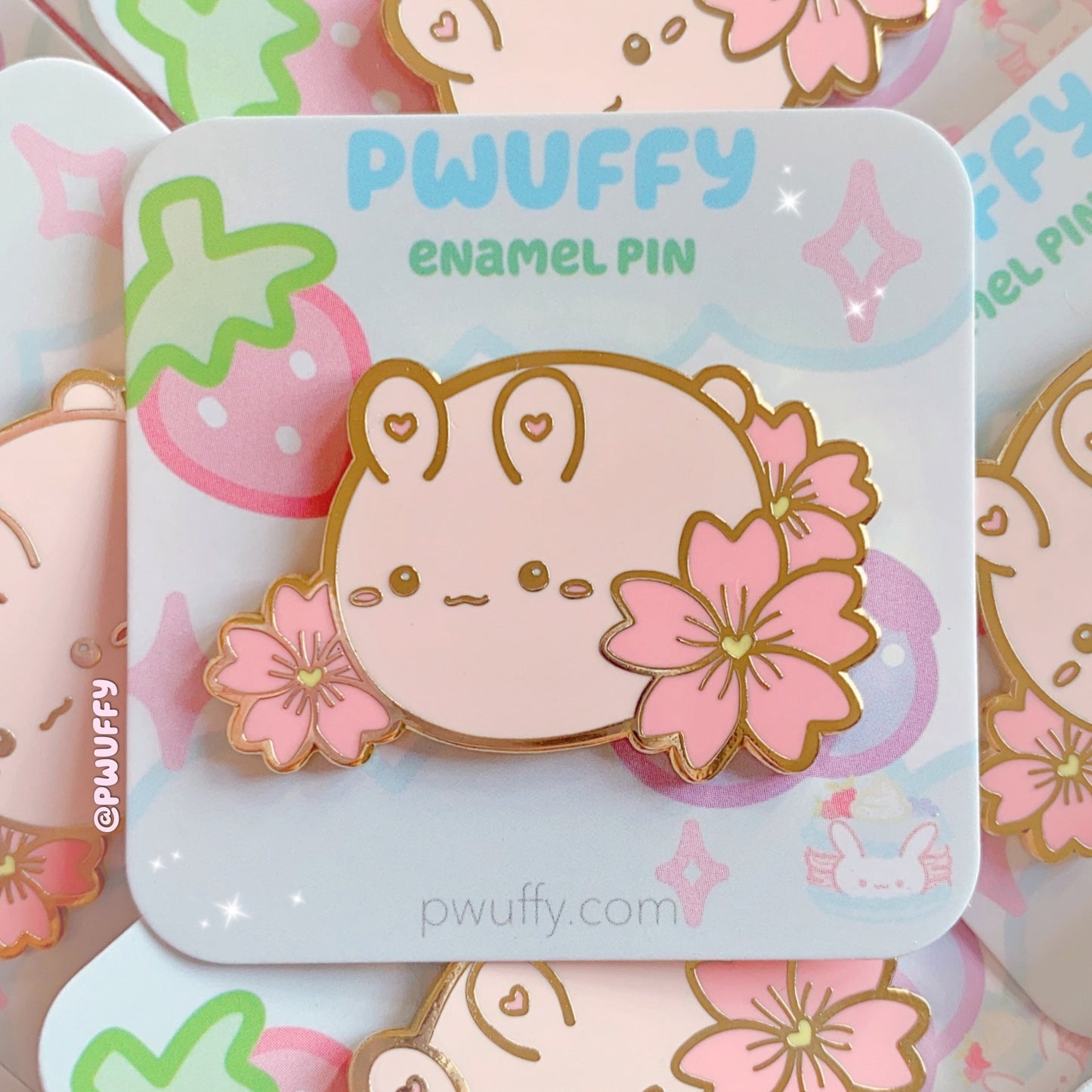 Sakura Mochi Bunny Pin