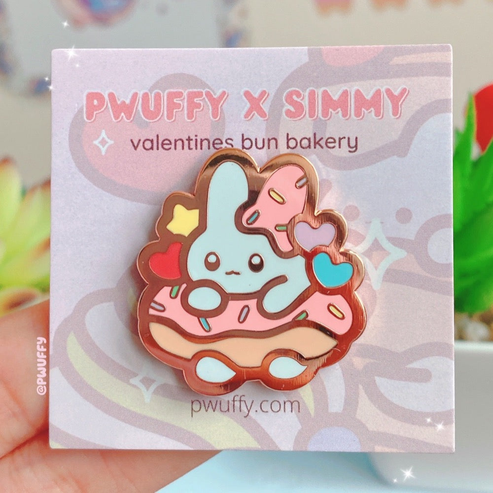 SET of 7 Bunny Bakery Enamel Pin Full Collection