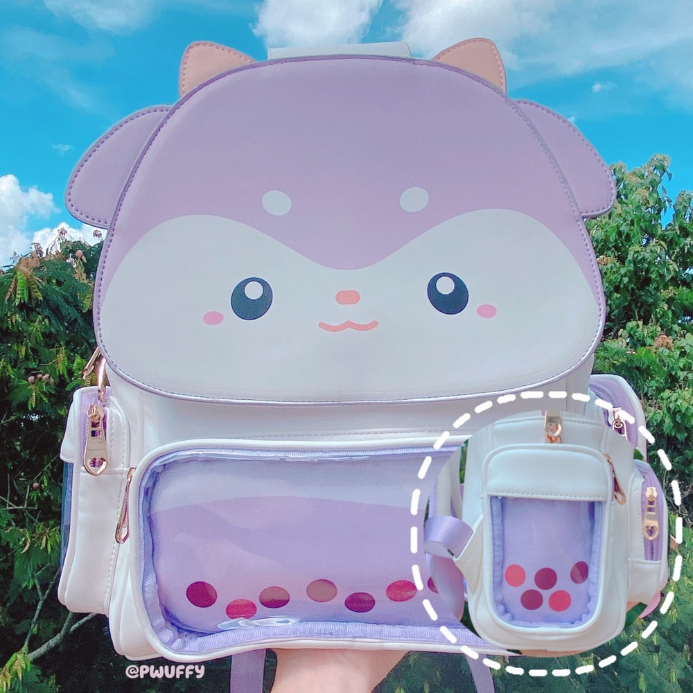 cute boba mini backpack Taro Deer Boba Ita Backpack