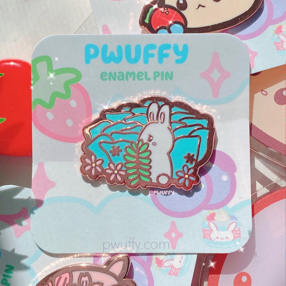 Garden Bunny Enamel Pin